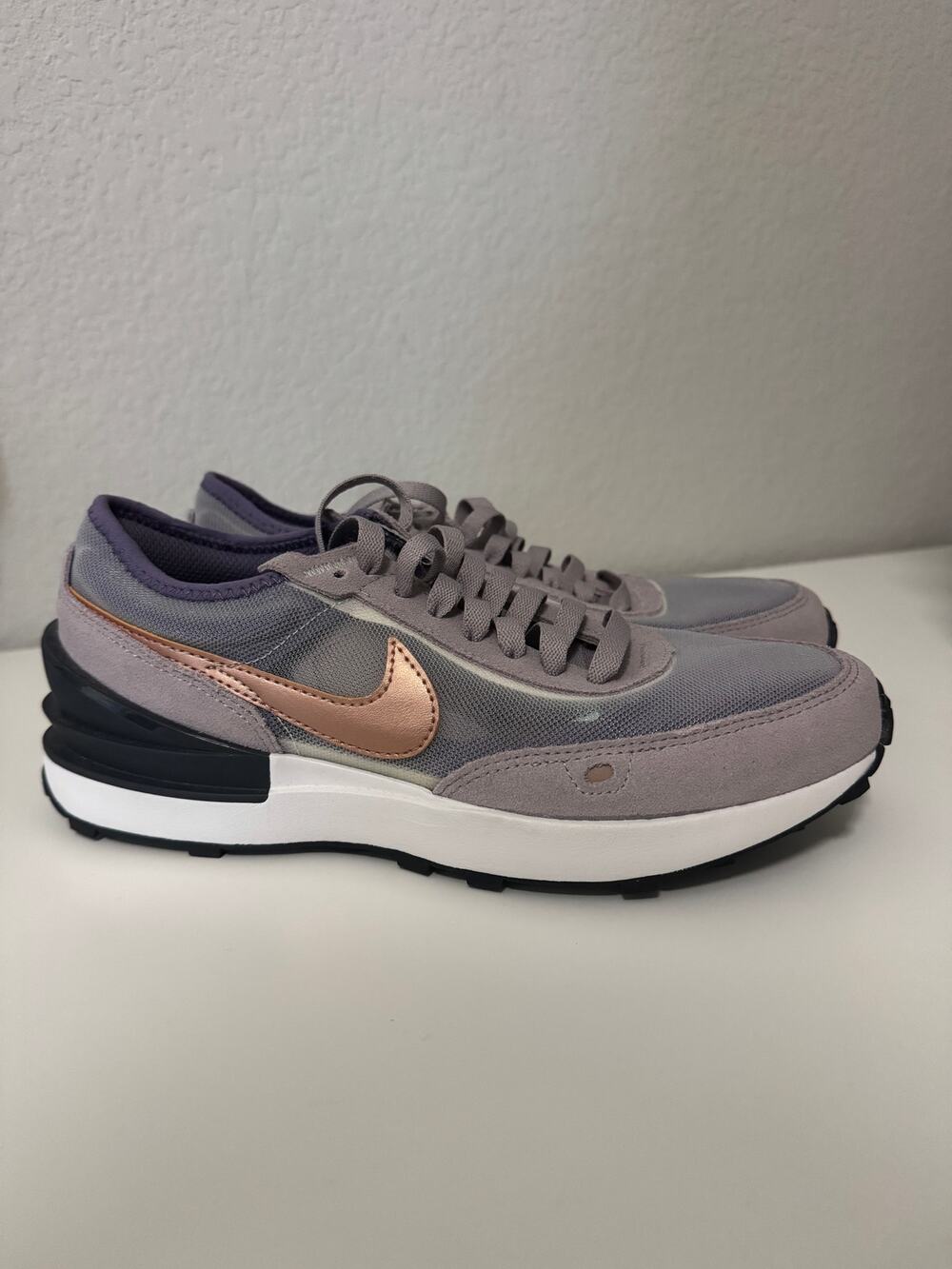 Nike Waffle One GS Amethyst Ash Summit Ash Grey Rose Gold Purple Sz 5.5 Y